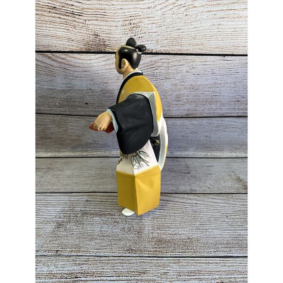 Japanese Hakata Doll Samurai Warrior Kuroda Bushi Yari Spear Fukuoka 9" VTG 80's - Picture 5 of 5